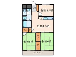 ハイツ尼崎Ａ棟（216）の物件間取画像